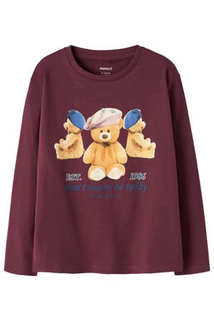longsleeve donkerrood