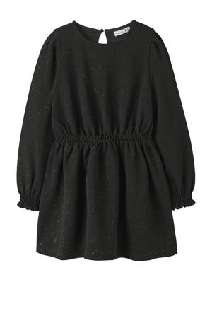 NAME IT KIDS semi-transparante jurk NKFRASIGGE met glitters zwart | wehkamp NAME IT KIDS semi-transparante jurk NKFRASIGGE met glitters zwart | wehkamp