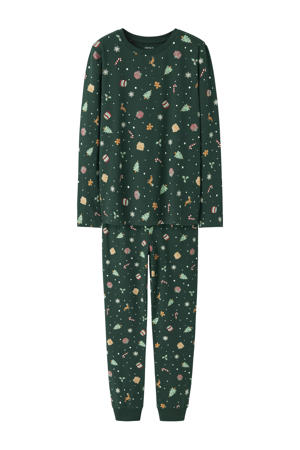 kerstpyjama groen
