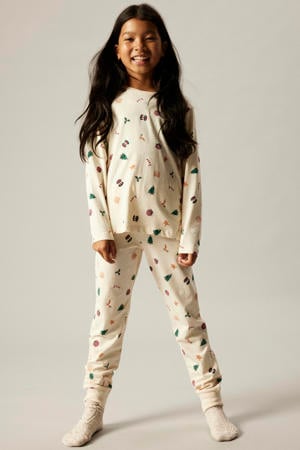kerstpyjama ecru