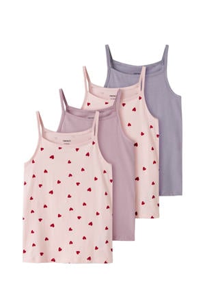 hemd NKFSTRAP - roze/lila/paars (set van 4)