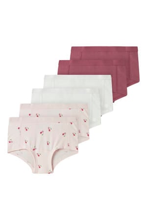 hipster - s/roze/wit (set van 6 paar)
