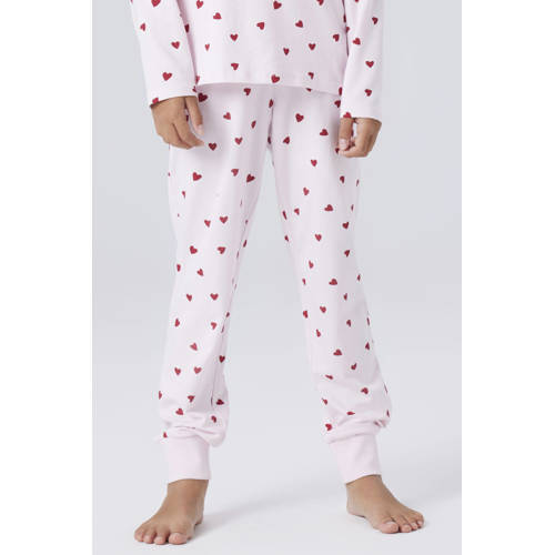 NAME IT KIDS pyjama - set van 2 roze/lila/ecru Meisjes Stretchkatoen Ronde hals - maat 146/152 afbeelding