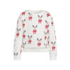 NAME IT MINI kerstsweater wit/rood