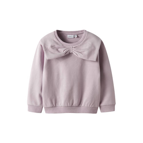 NAME IT MINI sweater lila Paars Effen - maat 98 | Sweater van NAME IT afbeelding
