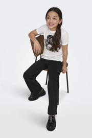 thumbnail: KIDS ONLY GIRL high waist wide leg jeans black denim