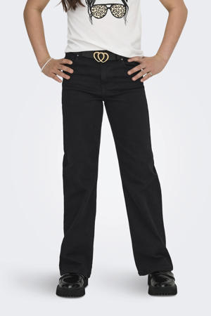 high waist wide leg jeans black denim
