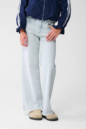 wide leg high waist wide leg jeans light blue denim