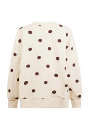 thumbnail: Shoeby oversized sweater met stippen ecru