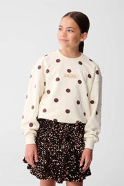 thumbnail: Shoeby oversized sweater met stippen ecru