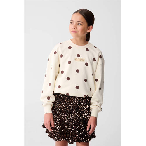 Shoeby sweater met stippen ecru Stip - maat 158/164 afbeelding