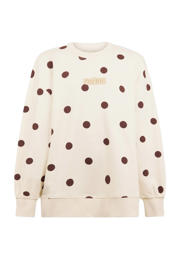 thumbnail: Shoeby oversized sweater met stippen ecru