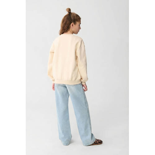 Shoeby Wide leg high waist wide leg jeans light blue denim Blauw Meisjes Katoen - maat 140 afbeelding