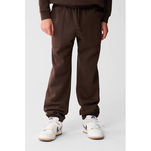 Shoeby joggingbroek donkerbruin Jongens Katoen Effen - maat 134/140 afbeelding