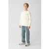 Shoeby relaxed sweater met backprint ecru