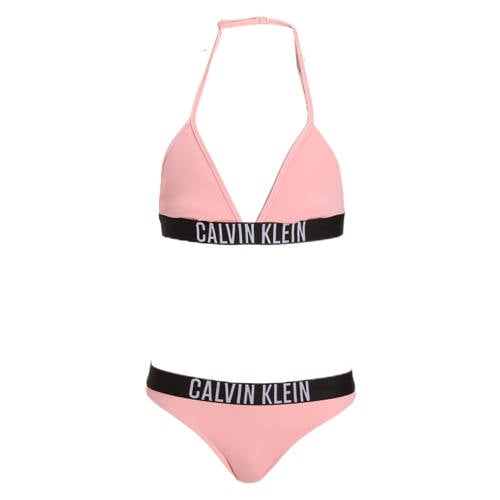 Calvin Klein triangel bikini roze Meisjes Nylon Logo - maat 140/152 afbeelding