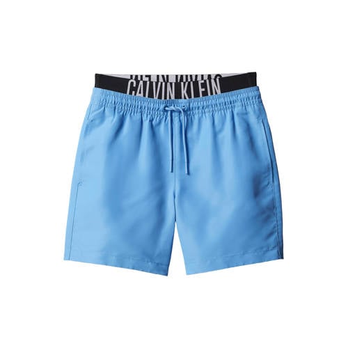 Calvin Klein Zwemshort Blauw Jongens Polyester Logo - maat 164/176 afbeelding