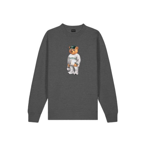 Baron Filou Honeygang sweater antraciet Grijs Printopdruk - maat 152-164 afbeelding