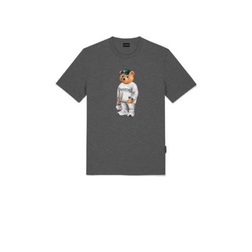 Baron Filou Honeygang T-shirt antraciet Grijs Jongens Katoen Ronde hals - maat 170-176 afbeelding
