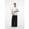 MAMALICIOUS wide leg high waist zwangerschaps casual broek zwart
