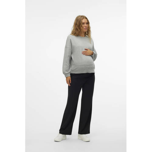 VERO MODA MATERNITY wide leg high waist zwangerschaps casual broek zwart Dames Polyester - maat XL afbeelding