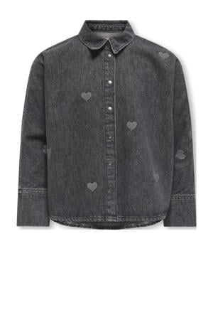 denim blouse black denim