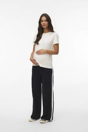 regular high waist zwangerschaps casual broek zwart