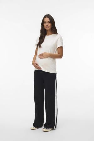 regular high waist zwangerschaps casual broek zwart