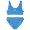 Tommy Hilfiger crop bikini met textuur blauw