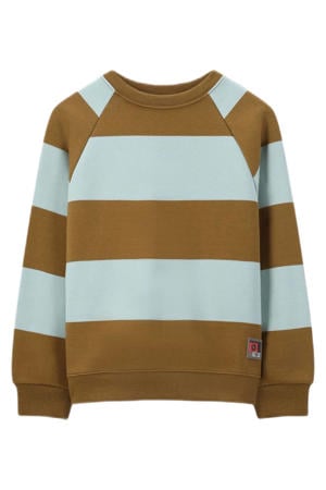 gestreepte sweater bruin