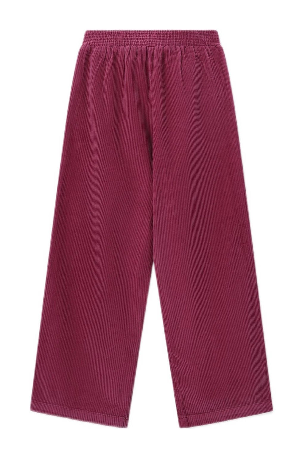 Sissy-Boy corduroy wide leg casual broek donkerrood