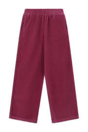 thumbnail: Sissy-Boy corduroy wide leg casual broek donkerrood
