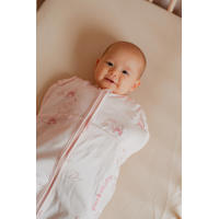 thumbnail: Puckababy The Original Mini inbakerslaapzak 3-6 mnd  Light rosé /Swans