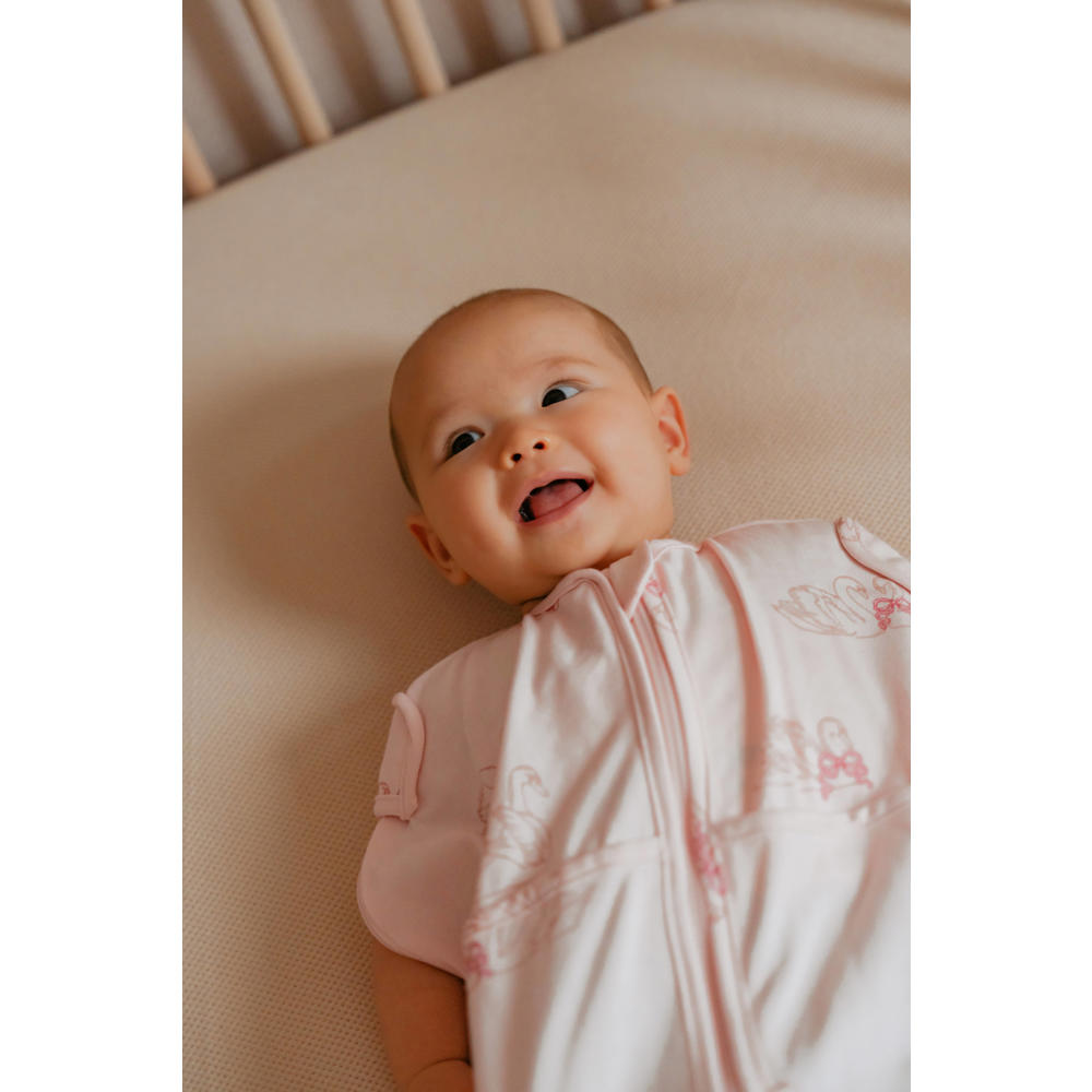 Puckababy The Original Mini inbakerslaapzak 3-6 mnd Light rosé /Swans