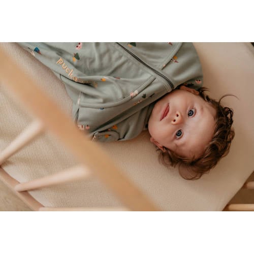 Puckababy The Original Mini inbakerslaapzak 3-6 mnd Groen/multicolor Inbakerdoek