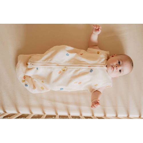 Puckababy The Bag Newborn baby slaapzak 0-6 mnd Ecru/gummy bears Babyslaapzak