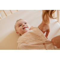 thumbnail: Puckababy The Original Piep inbakerslaapzak 0-3 mnd Beige/hazel stripes