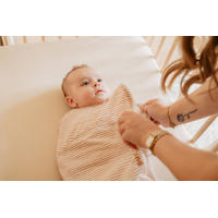 thumbnail: Puckababy The Original Piep inbakerslaapzak 0-3 mnd Beige/hazel stripes