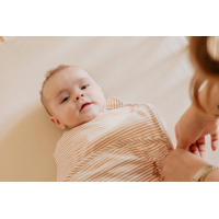 thumbnail: Puckababy The Original Piep inbakerslaapzak 0-3 mnd Beige/hazel stripes