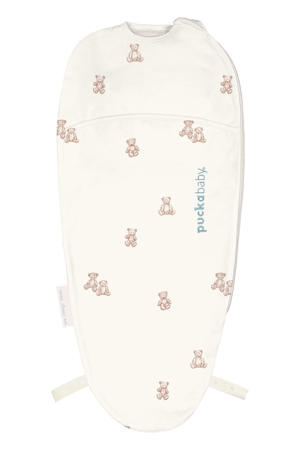 The Original Piep inbakerdoek 0-3 mnd Ecru/Teddy bear