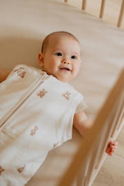thumbnail: Puckababy The Bag Newborn baby slaapzak 0-6 mnd Ecru/Teddy bear