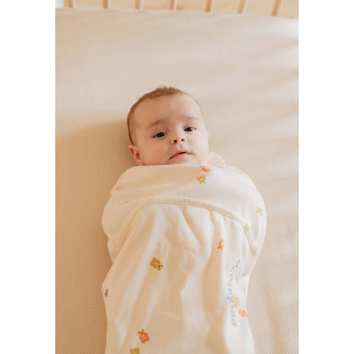Puckababy The Original Piep inbakerslaapzak 0-3 mnd Ecru/gummy bears Inbakerdoek