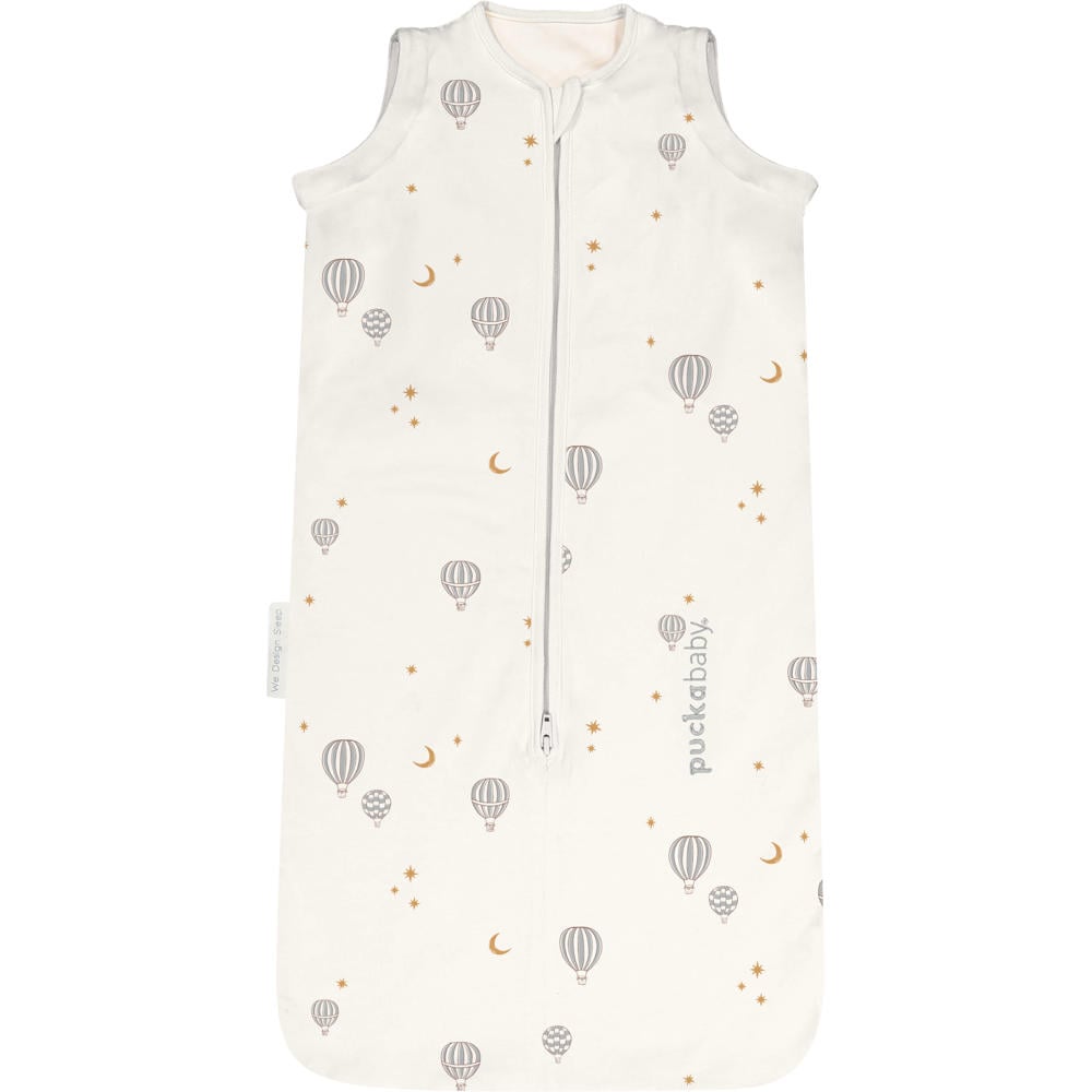 Puckababy winterbabyslaapzak met print 0-6 maanden - ecru