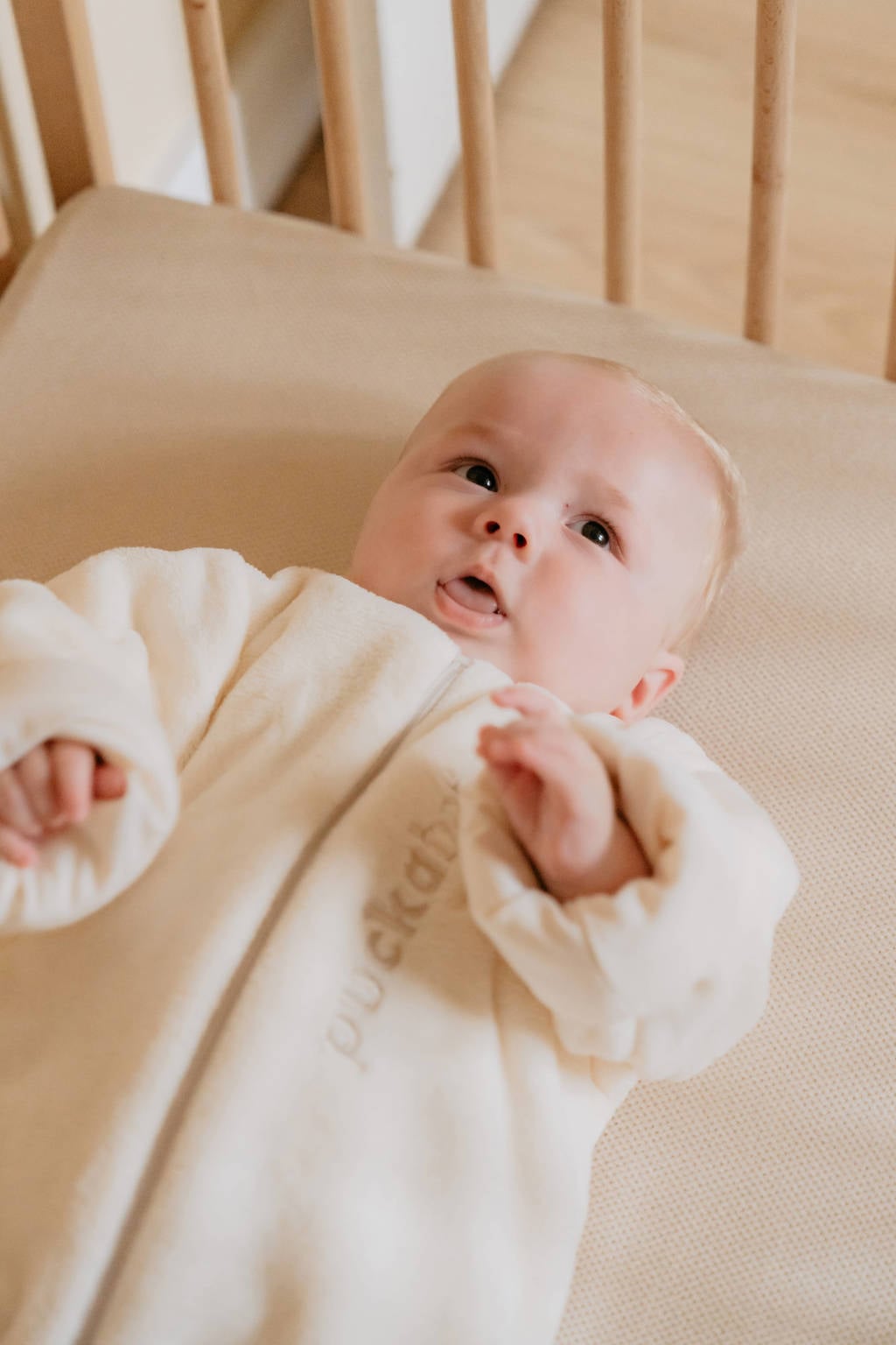 Slaappakje Dat Met Je Baby Meegroeit, Met Omgeslagen Pijpen En Mouwen Biege P767661c767663