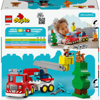thumbnail: LEGO DUPLO Brandweertruck met Slang en Brandweerman Speelgoed 10473