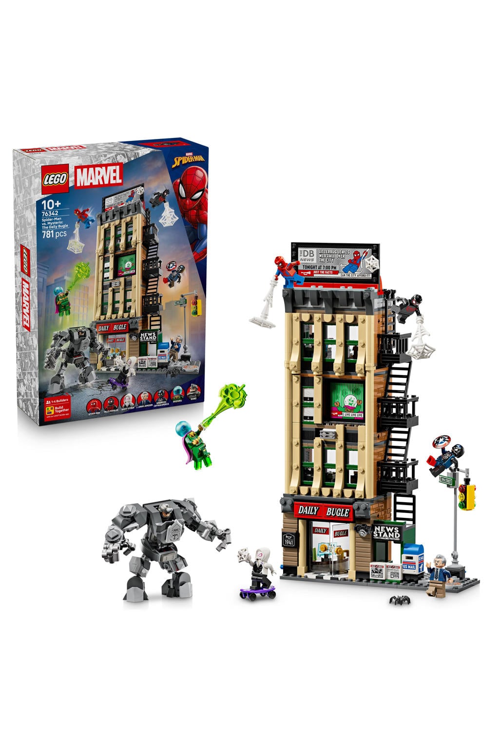 LEGO Marvel Spider-Man vs. Mysterio: de Daily Bugle Bouwpakket 76342