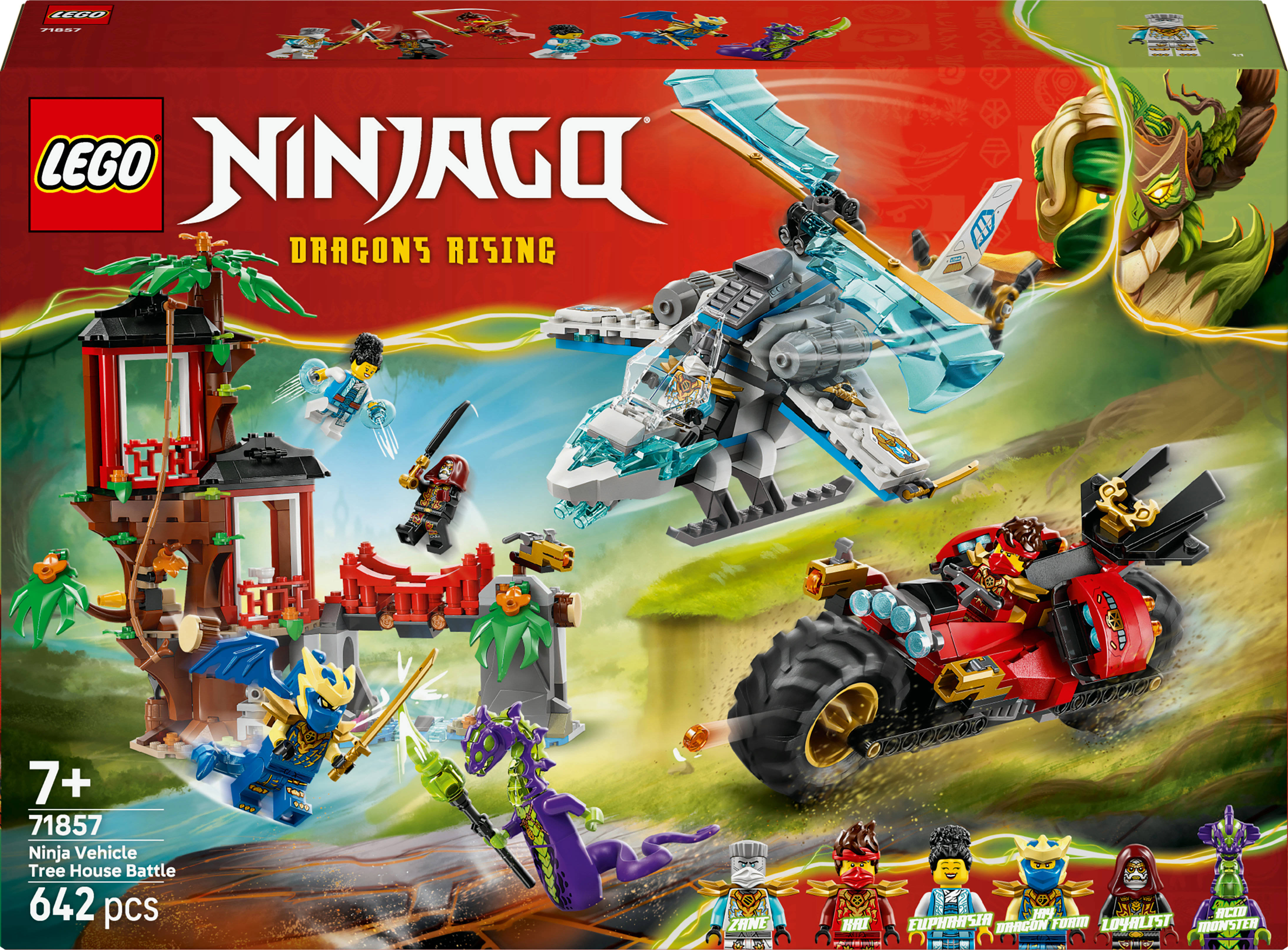 LEGO Ninjago Ninjavoertuigen bij de boomhut 71857 | kleertjes.com