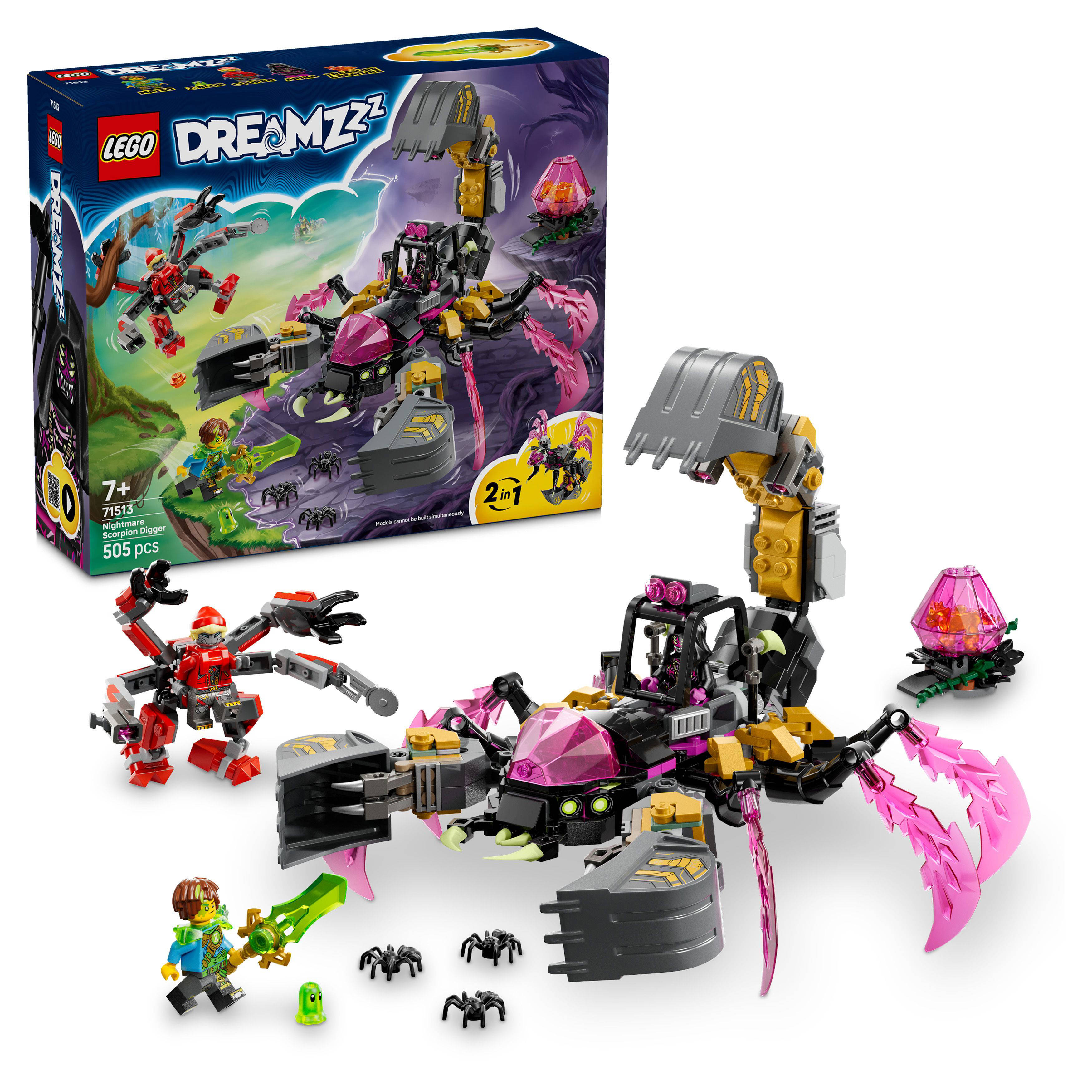 LEGO DREAMZzz 2in1 Nachtmerrie Schorpioengraver Bouwpakket 71513
