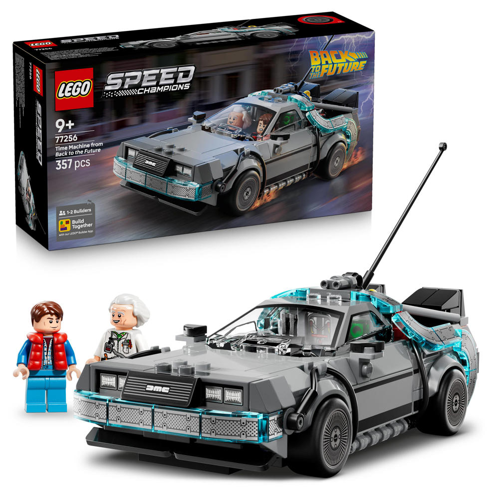 LEGO Speed Champions Tijdmachine uit Back to the Future Bouwpakket 77256
