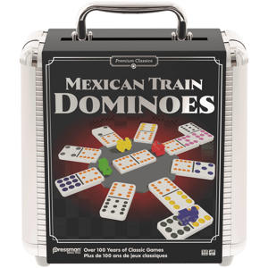 Mexican Train Dominoes - Aluminum Case